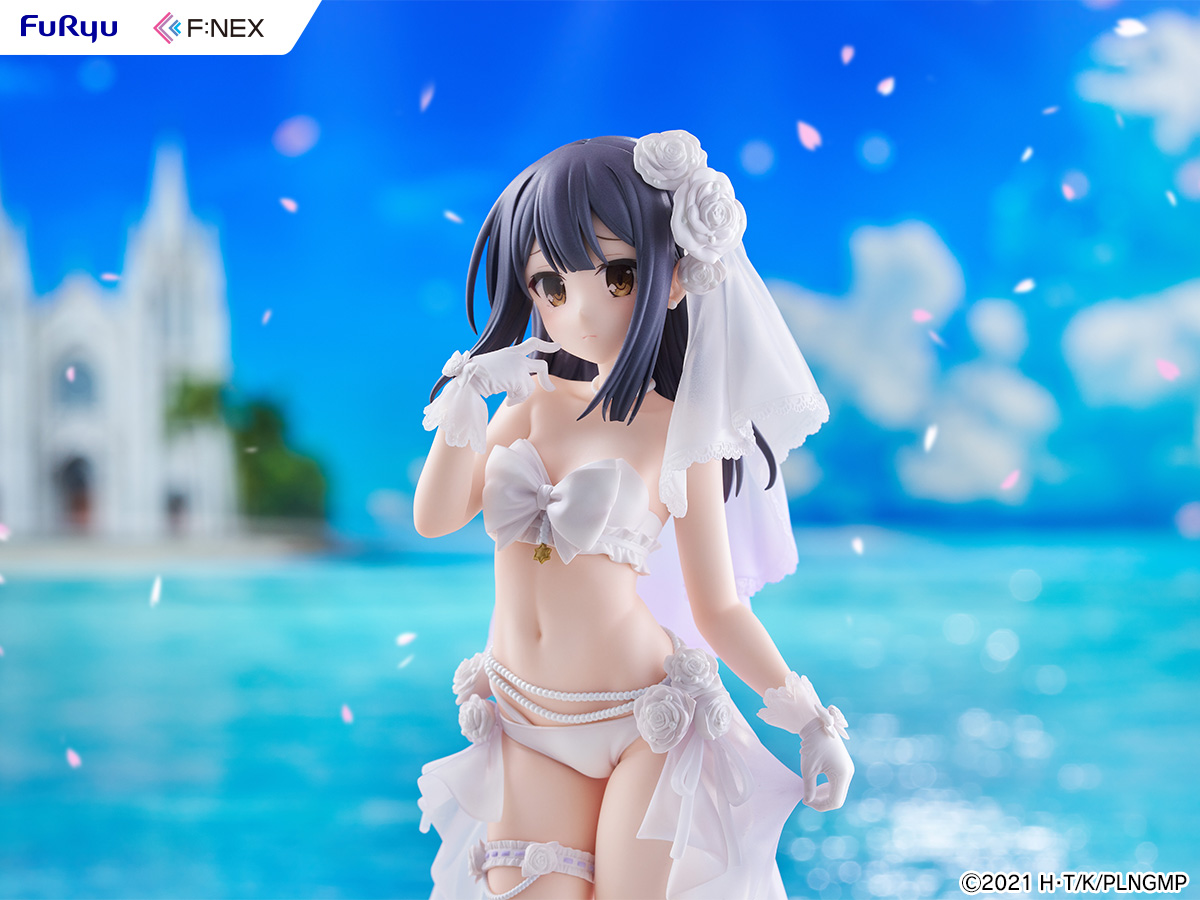 F:NEX 剧场版「魔法少女伊莉雅 无名少女」 美游・艾德费尔特 婚纱泳装ver. 1/7 比例手办